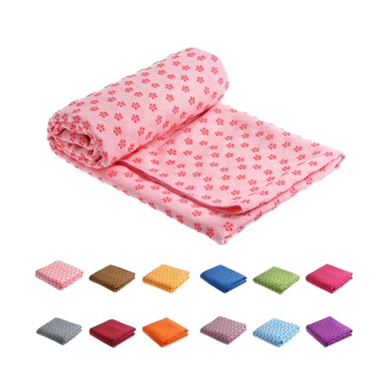 Yoga Towel on Flower Pattern/ dotted Pattern