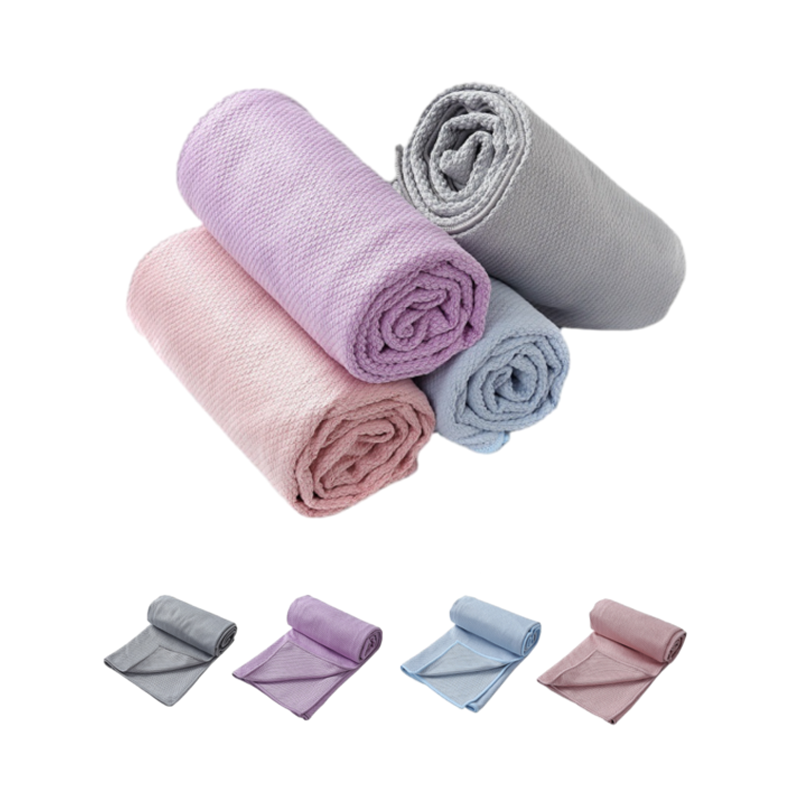 Yoga Towel on rhombus Pattern