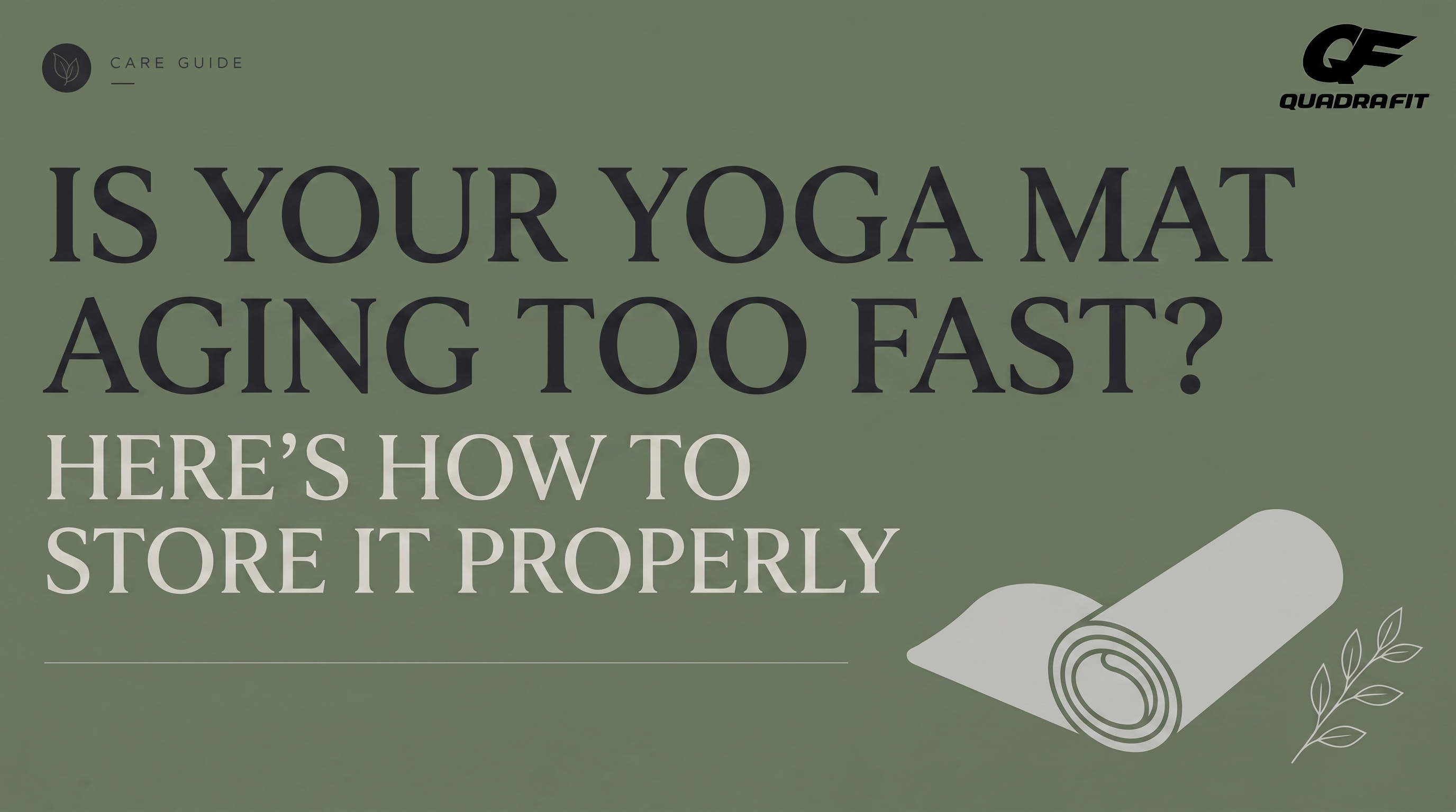 Is Your Yoga Mat Aging Too Fast? Here’s How to Store It Properly